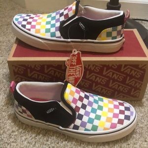 Vans Asher Party Checkered Multi/Black Size 3